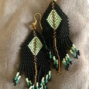 Ink + Alloy Beaded Earrings